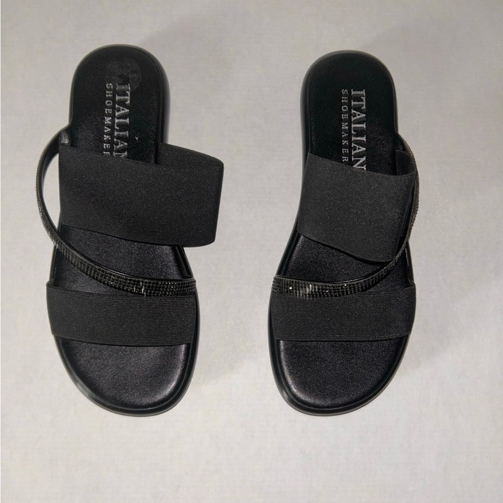 Italian Shoemakers Elegant Black Sandals